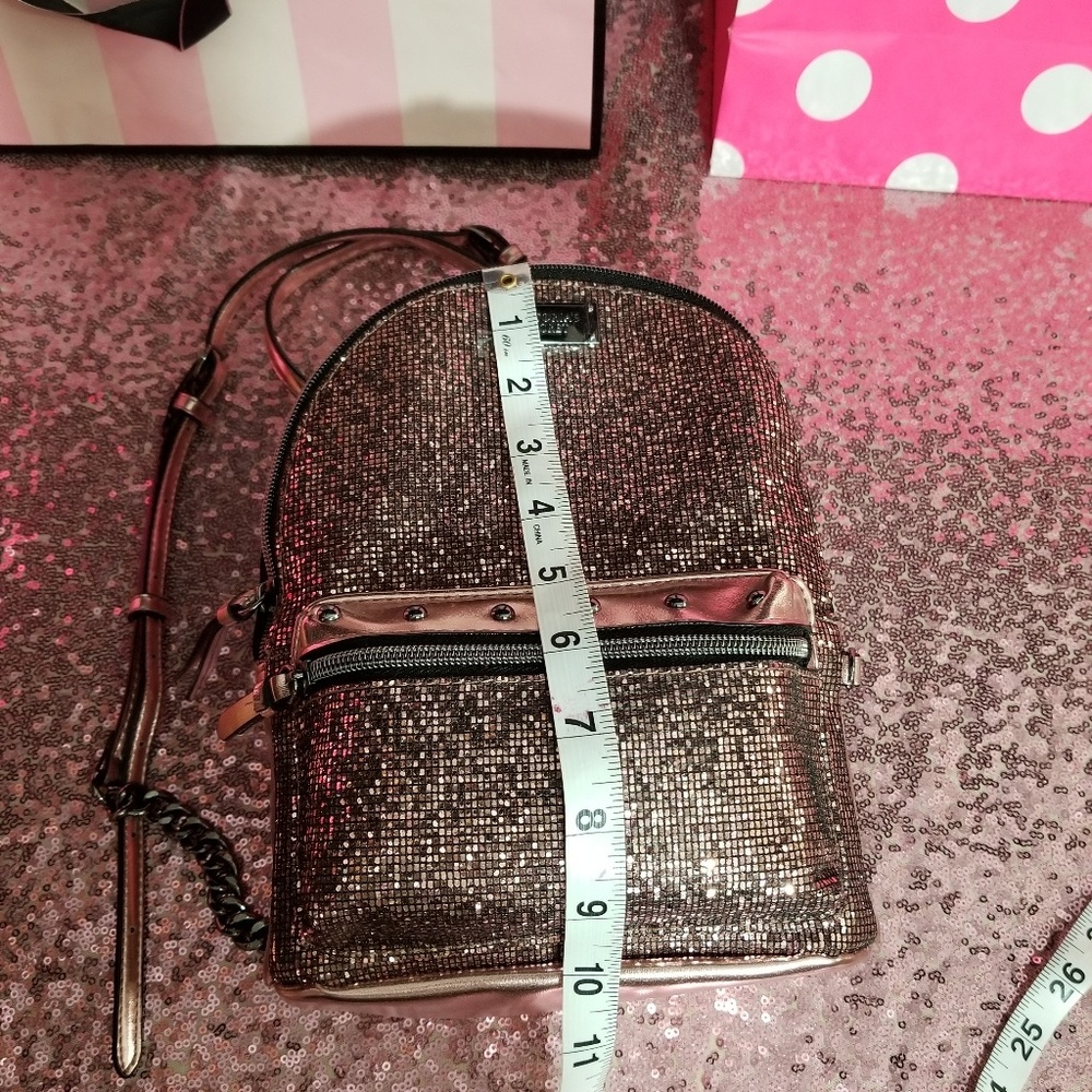 NWT!  VICTORIA'S SECRET GLITTER BACKPACK - Picture 6 of 8